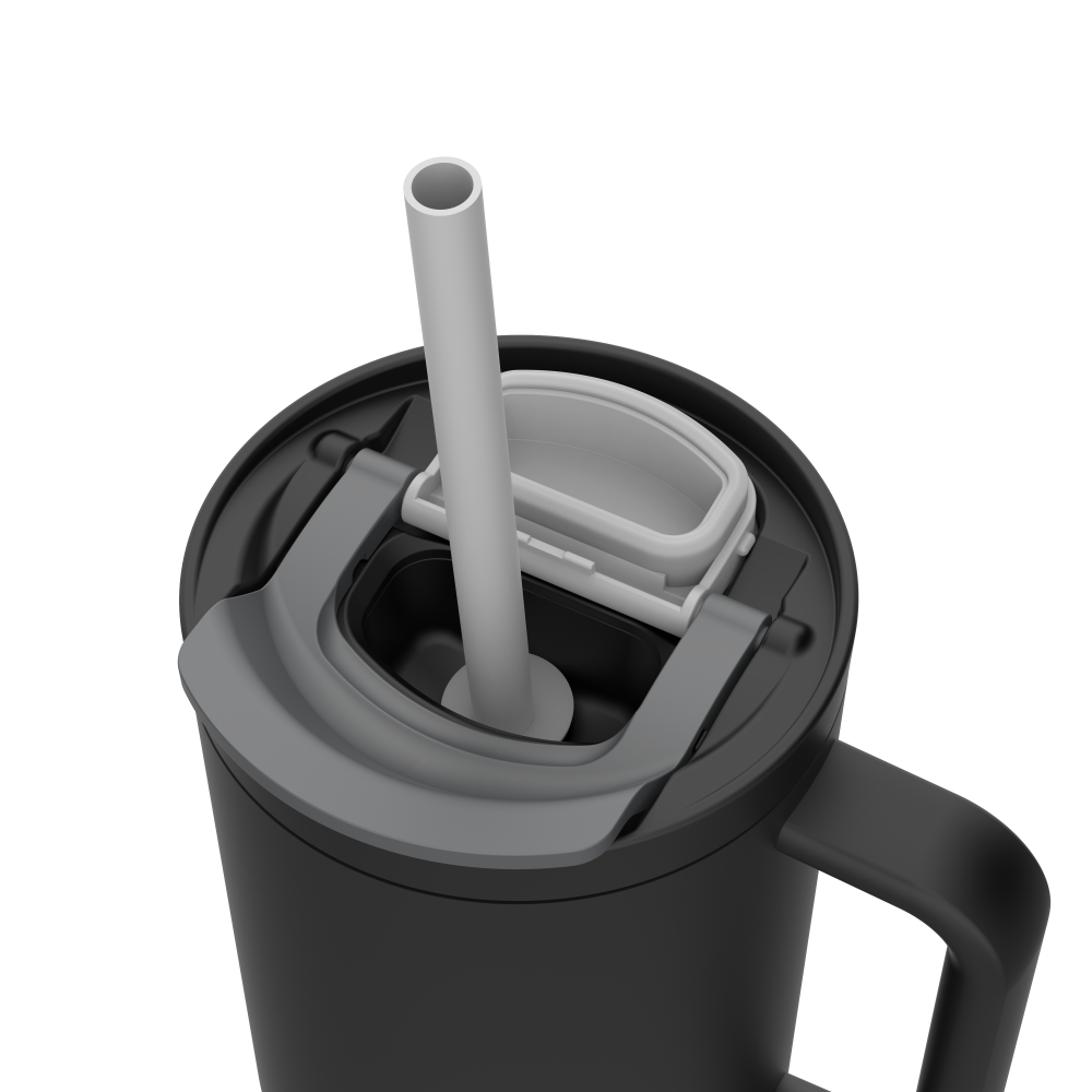 RIO THERMO CUP WITH HANDLE 950ML, BLACK