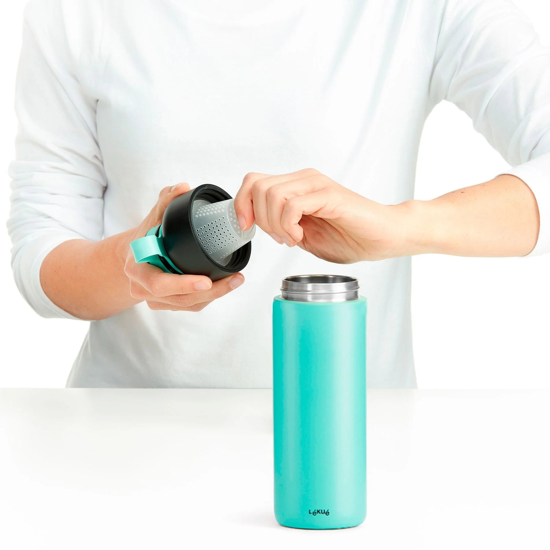 TO GO TERMOKRŪZE, 0,5 L, NERŪSĒJOŠAIS TĒRAUDS, TIRKĪZA