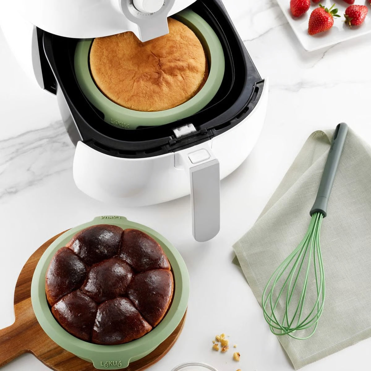 AIR FRYER FORMA APAĻA 15 CM, SILIKONS