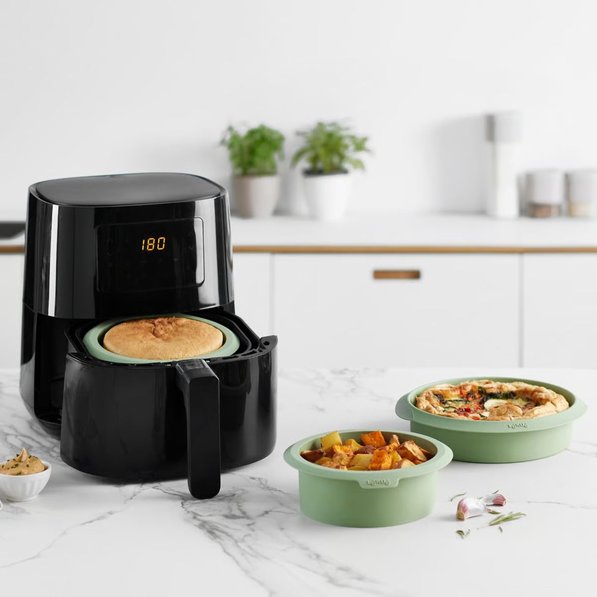 AIR FRYER FORMA APAĻA 15 CM, SILIKONS
