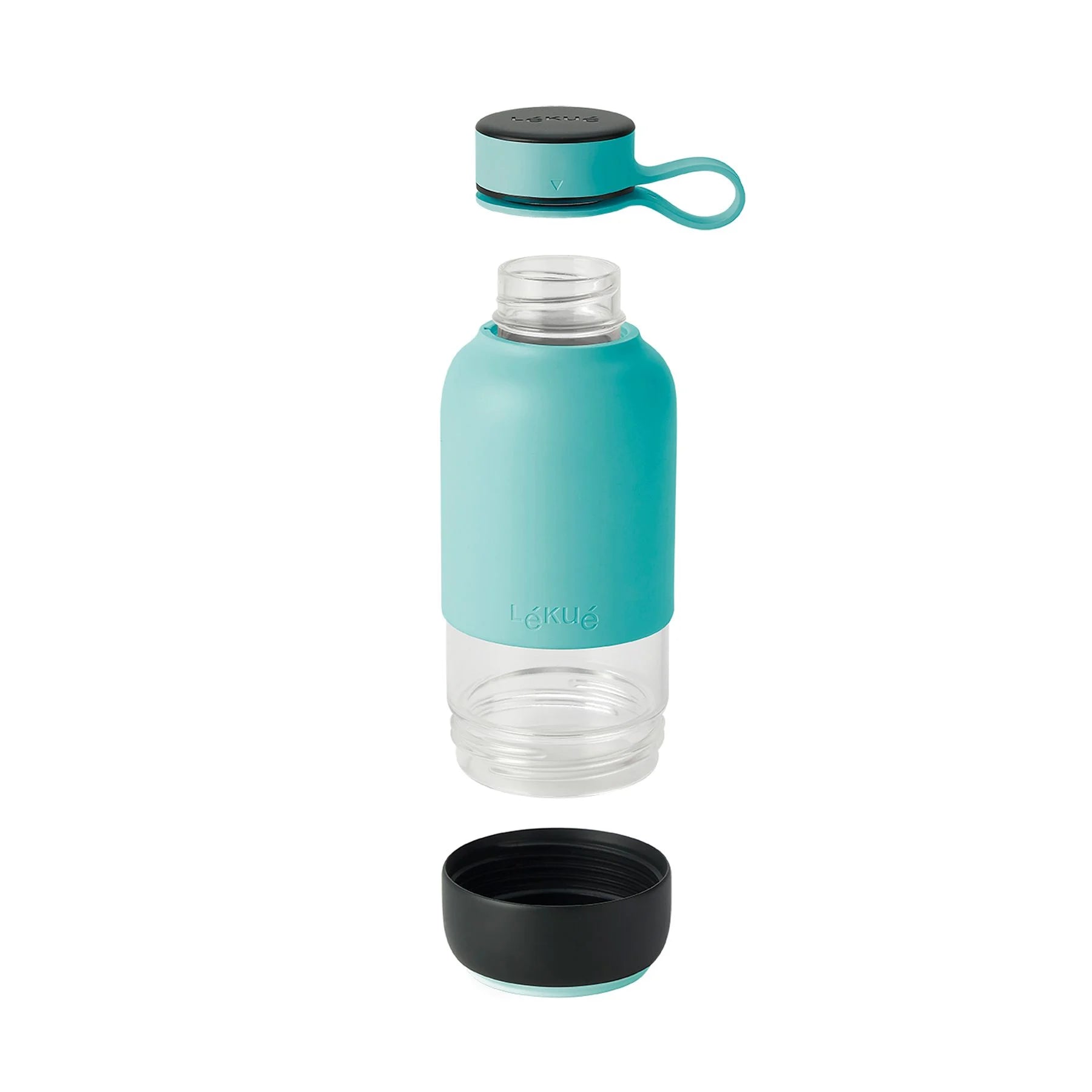 TO GO STIKLA ŪDENS PUDELE, 0,5 L, TIRKĪZA