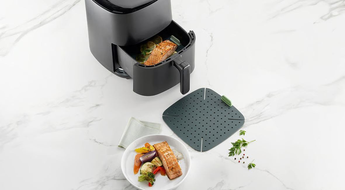 AIR FRYER PAKLĀJIŅŠ, 22 X 22 CM, SILIKONS
