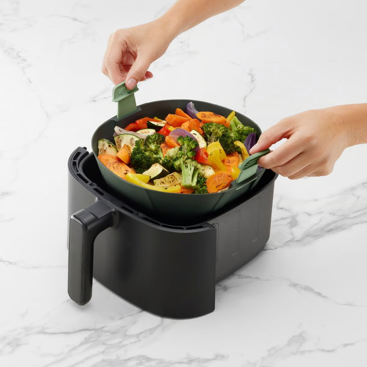 AIR FRYER KORV XL 25,5 X 25,5 H 8,5 CM, SILIKOON