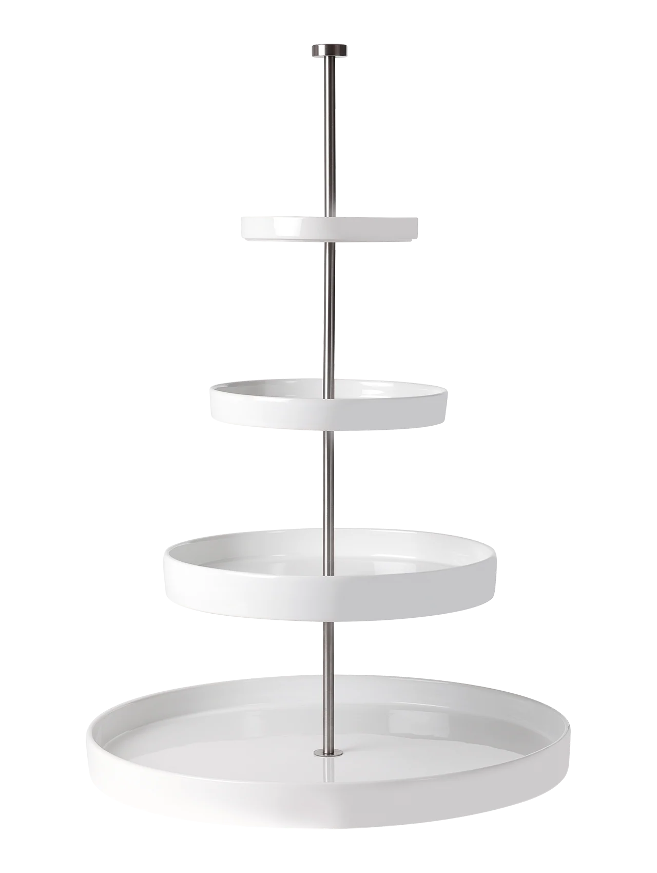 LARGE SHELVING UNIT, D.41/ 28/ 20/14.5CM, H. 61CM, PORCELAIN