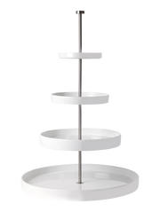 LARGE SHELVING UNIT, D.41/ 28/ 20/14.5CM, H. 61CM, PORCELAIN