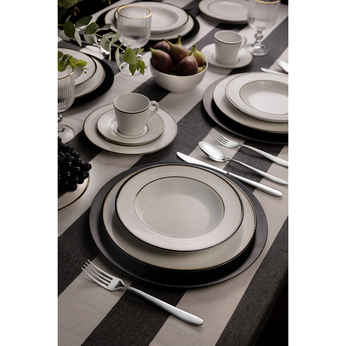 SIENNA TASE AR APAKŠTASI 185ML, PORCELĀNS