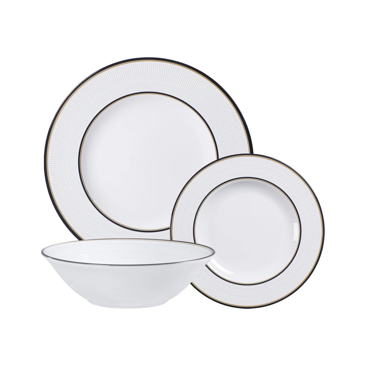 SIENNA TRAUKU KOMPLEKTS AR BĻODU, 4 PR., PORCELĀNS