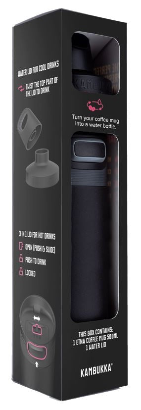 DĀVANU KOMPL. ETNA TERMOKRŪZE 500ML, MELNA, NER.TĒR.+ RENO VĀCIŅŠ