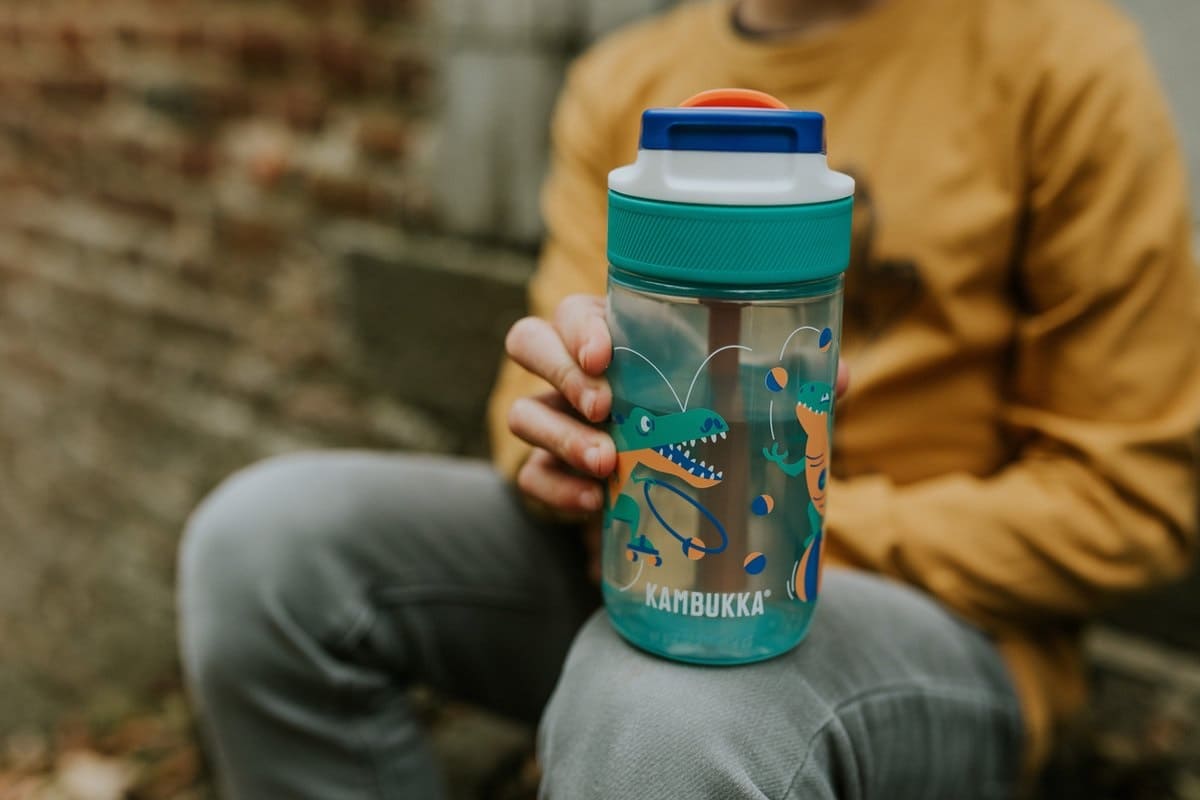 LAGOON ŪDENS PUDELE BĒRNIEM 400ML, DINO TRIKI, PLASTMASA