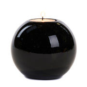 SVEČTURIS TĒJASSVECEI 10CM, MELNS, STIKLS