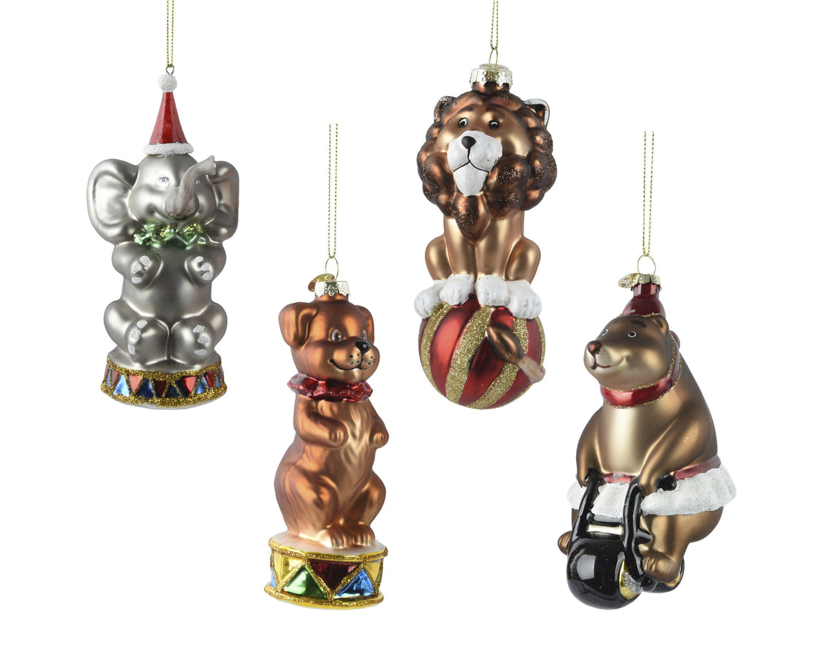 GĻU ROTĀJUMS - DZĪVNIEKS-SPORTISTS 12.5CM 4 VEIDI, STIKLS