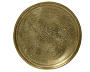 DEKORATĪVS ŠĶĪVIS/PAPLĀTE D35CM, ZELTA KR., ALUMĪNIJS