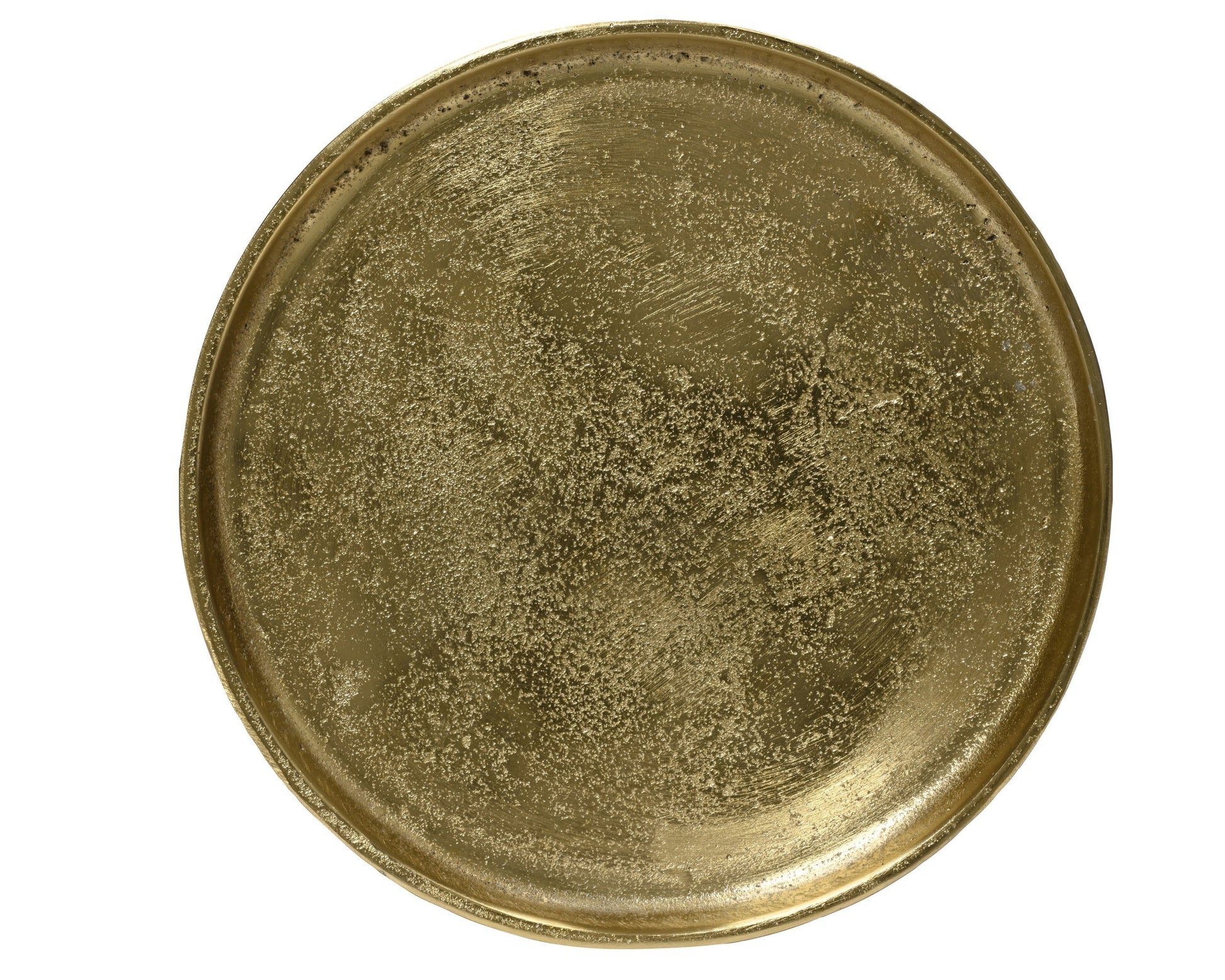 DEKORATĪVS ŠĶĪVIS/PAPLĀTE D35CM, ZELTA KR., ALUMĪNIJS
