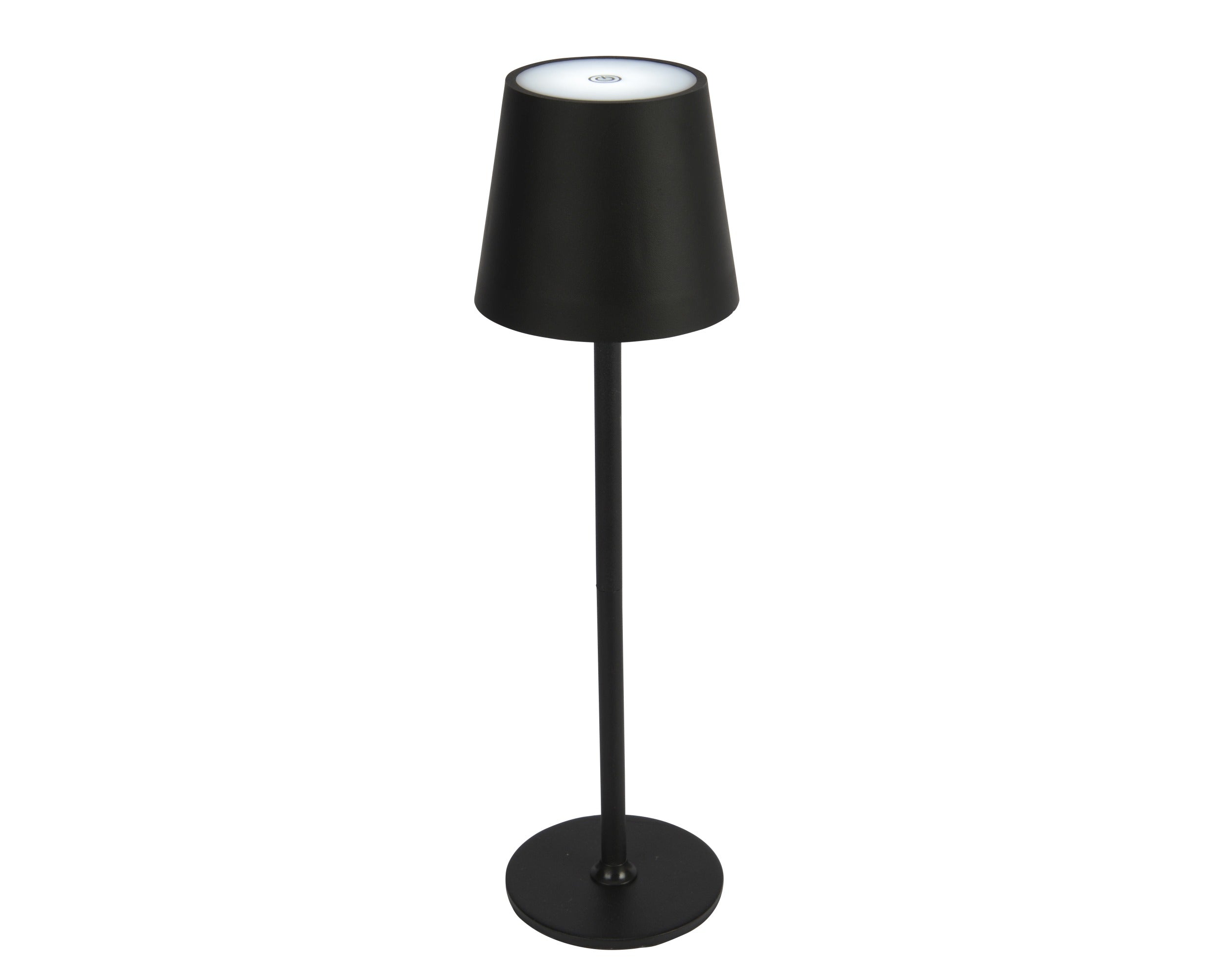 LUMINEO LED ĀRA LAMPA D11/H37CM, BEZVADU, MELNA, METĀLS