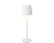 LUMINEO LED ĀRA LAMPA D9/H27CM, BEZVADU, BALTA, METĀLS