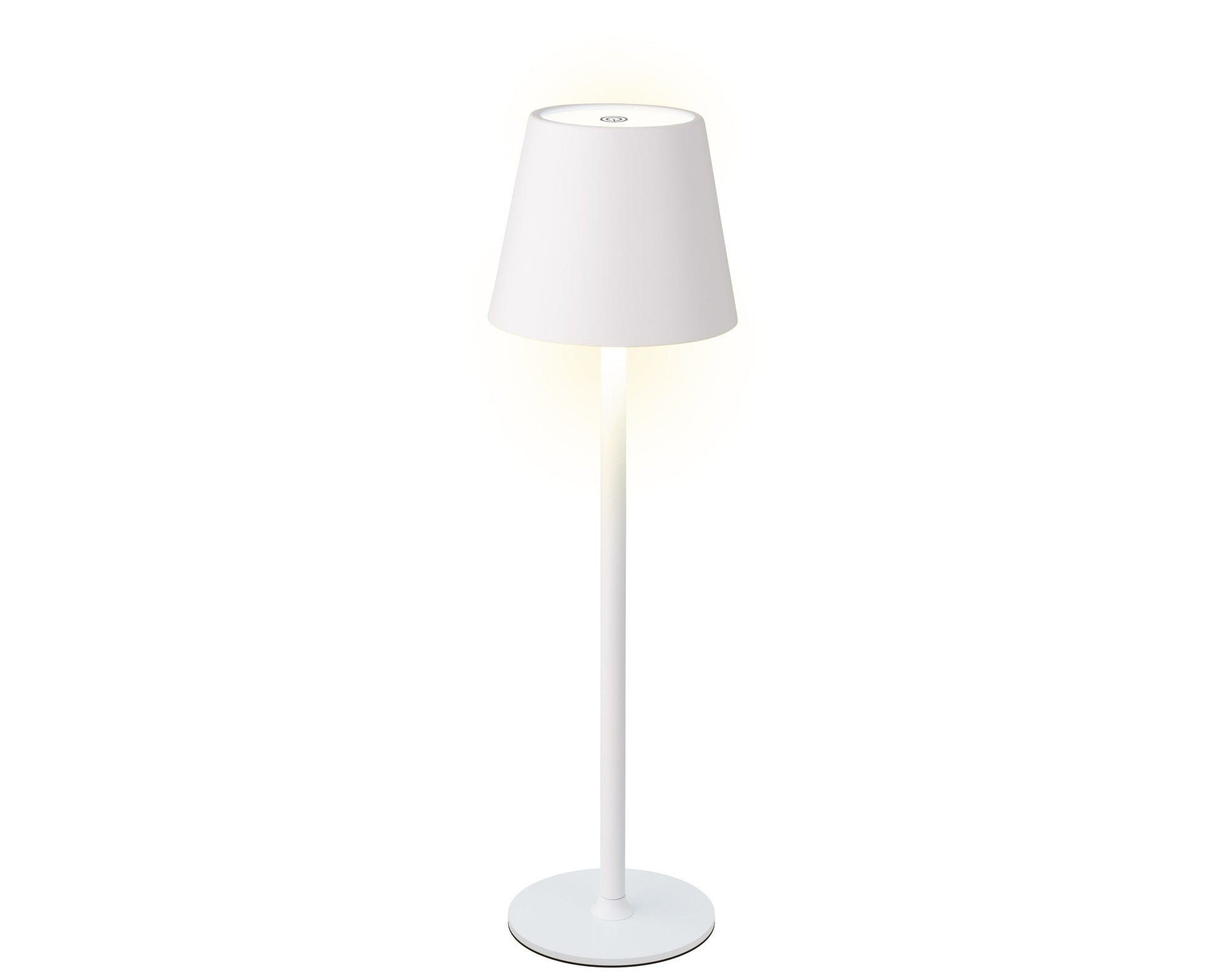 LUMINEO LED ĀRA LAMPA D9/H27CM, BEZVADU, BALTA, METĀLS