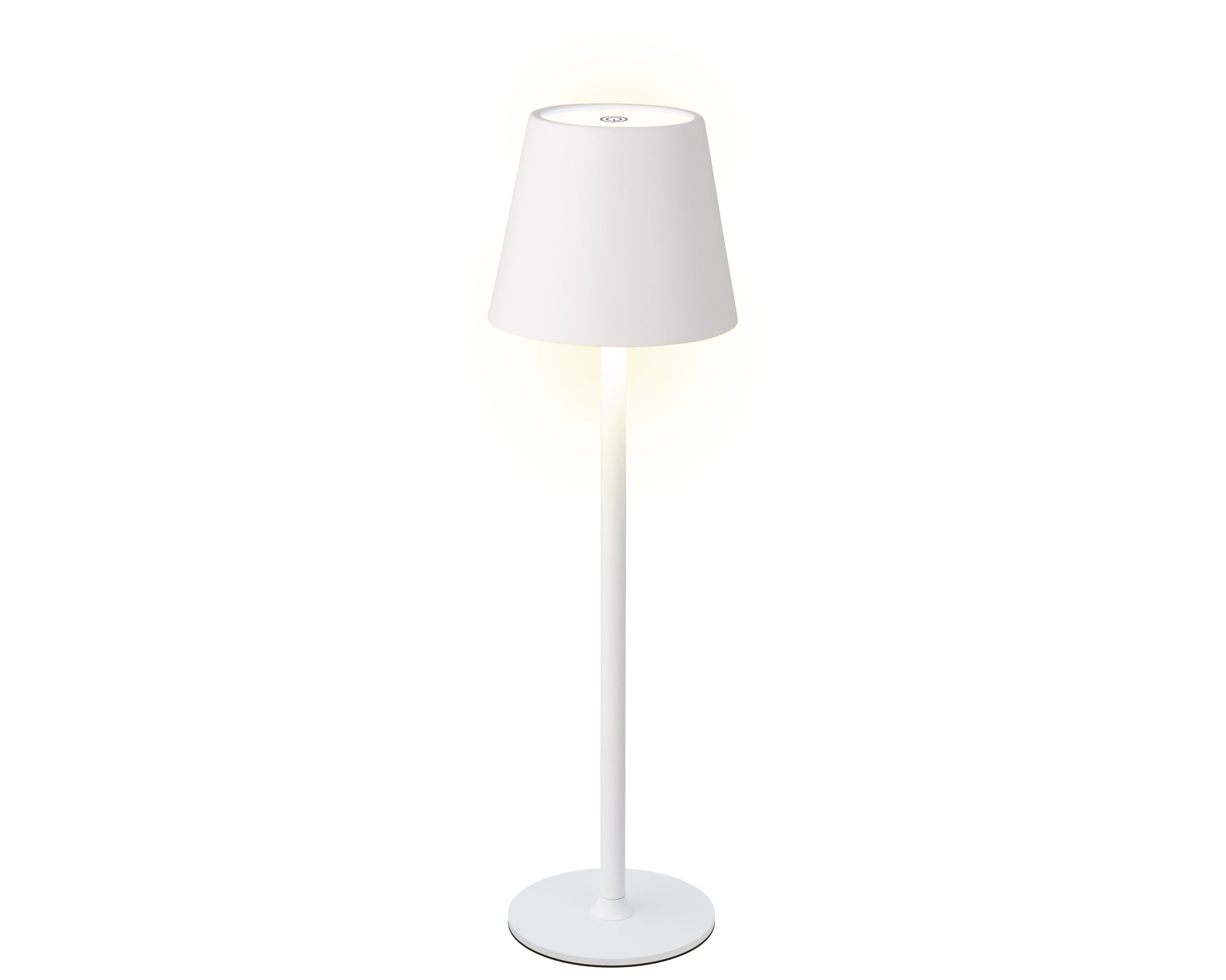 LUMINEO LED ĀRA LAMPA D9/H27CM, BEZVADU, BALTA, METĀLS
