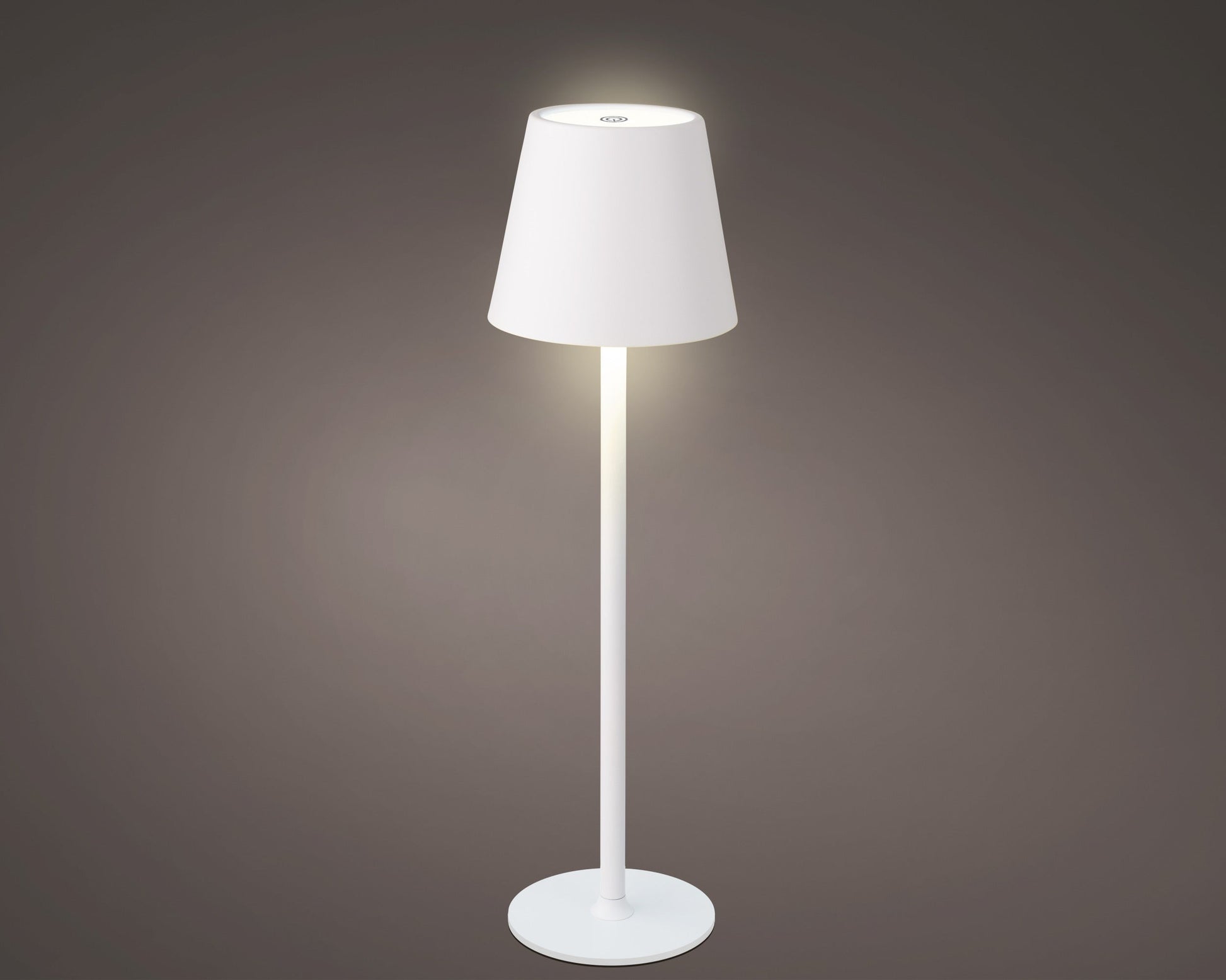 LUMINEO LED ĀRA LAMPA D9/H27CM, BEZVADU, BALTA, METĀLS