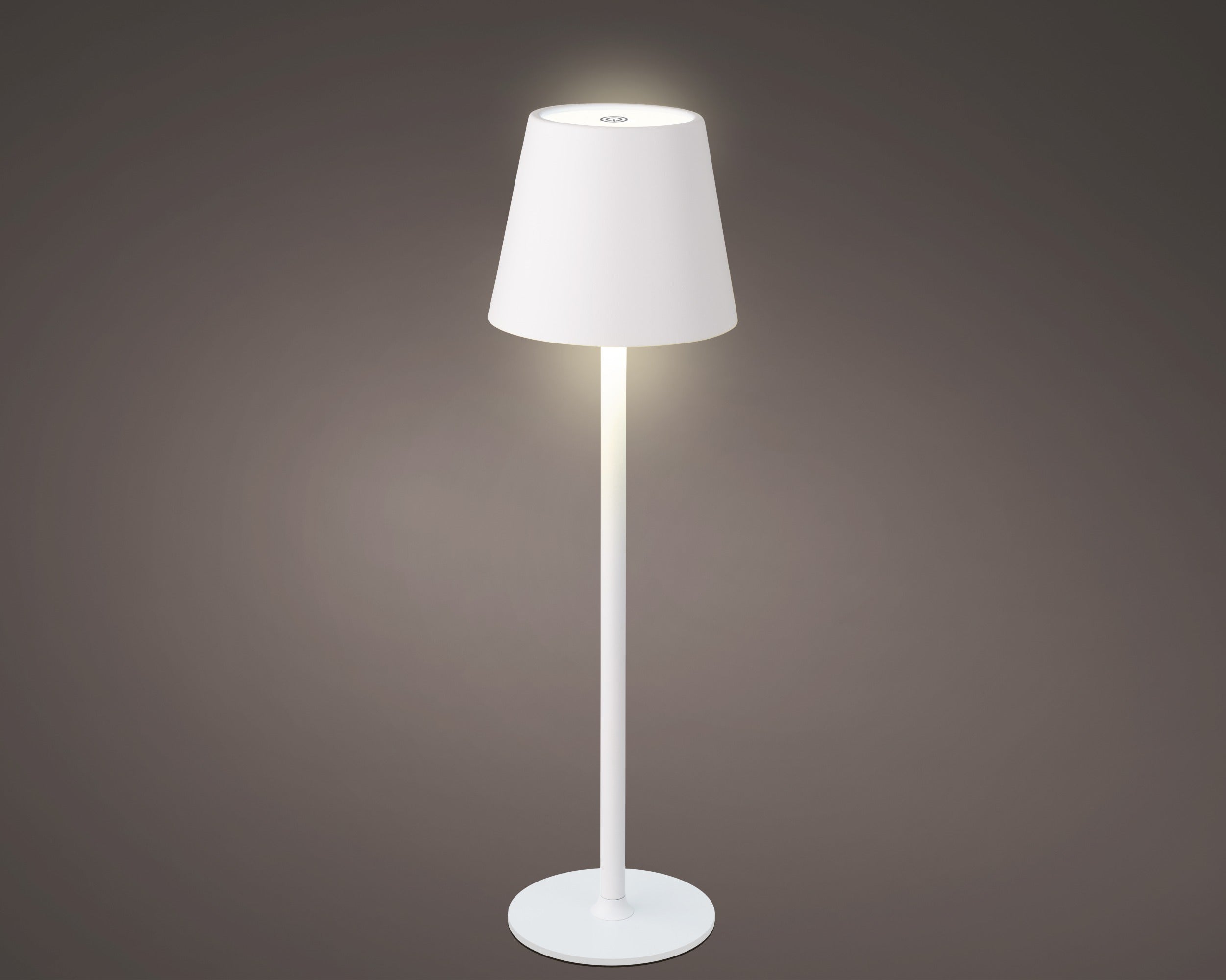LUMINEO LED ĀRA LAMPA D9/H27CM, BEZVADU, BALTA, METĀLS