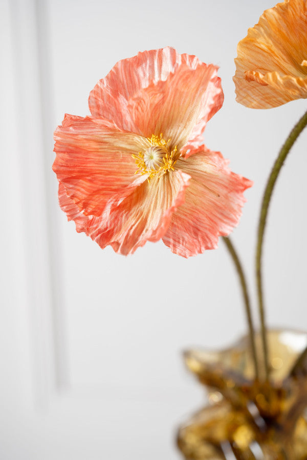 МАК, ИСКУССТВЕННЫЙ ЦВЕТОК, ОРАНЖЕВЫЙ, 63СМ