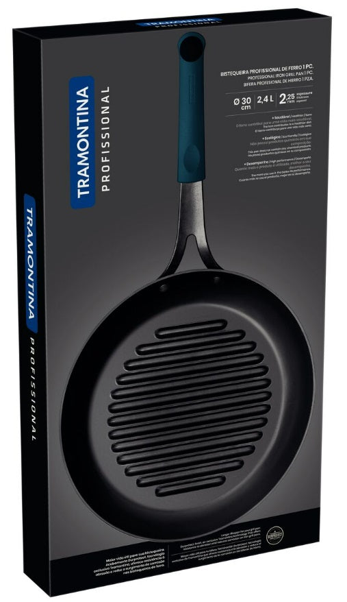 PROFESSIONAL GRILPANNA 30CM, TĒRAUDA, INDUKCIJAI