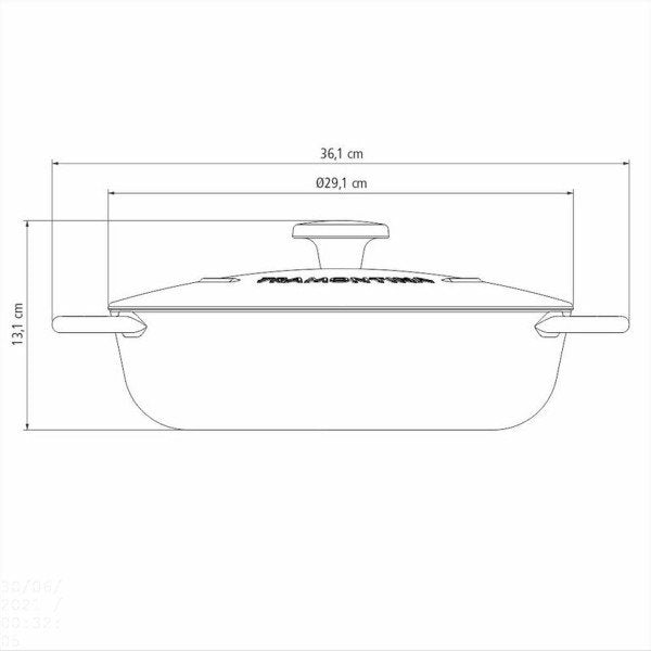 TRENTO DZIĻĀ PANNA 28CM AR 2 ROKT., INDUKCIJAI