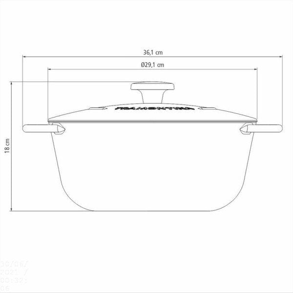 TRENTO KATLS 28CM, 6L, INDUKCIJAI