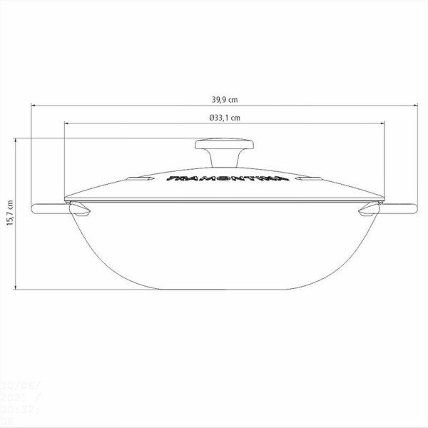 TRENTO WOK PANNA 32CM, INDUKCIJAI