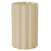 DILLY VĀZE ,AUGSTUMS 16,50 cm, STIKLS,PIENBALTA