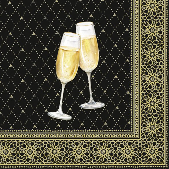 GOLDEN DRINKS SALVETES 25x25CM 20GAB, PAPĪRS