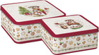 OTTER FAMILY BAKED UZGLABĀŠANAS KĀRBAS 2 GAB., METĀLS