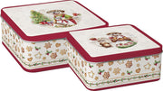 OTTER FAMILY BAKED UZGLABĀŠANAS KĀRBAS 2 GAB., METĀLS