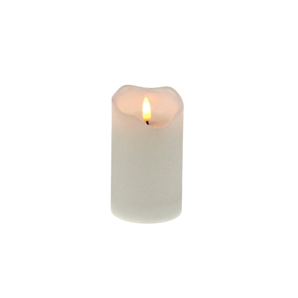 LED SVECE 7.5X12.5CM, AR TAIMERI, 3 AAA BAT., BALTA, PLASTMASA