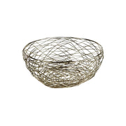 DEKORATĪVA BĻODA 26x12CM, PINUMS, SUDRABA KR., METĀLS