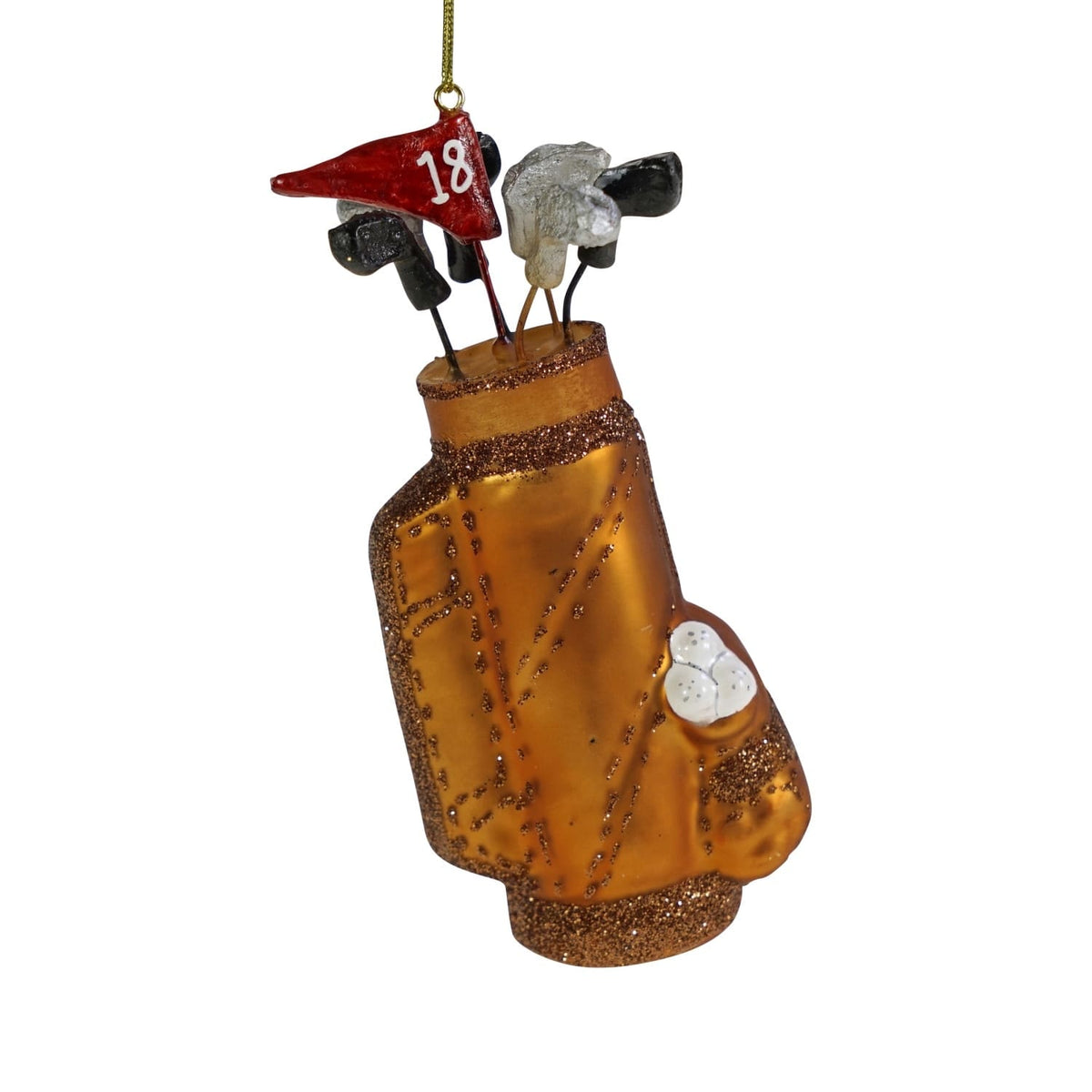 GĻU ROTĀJUMS-GOLFA SOMA 6x4x14CM, BRŪNA, STIKLS