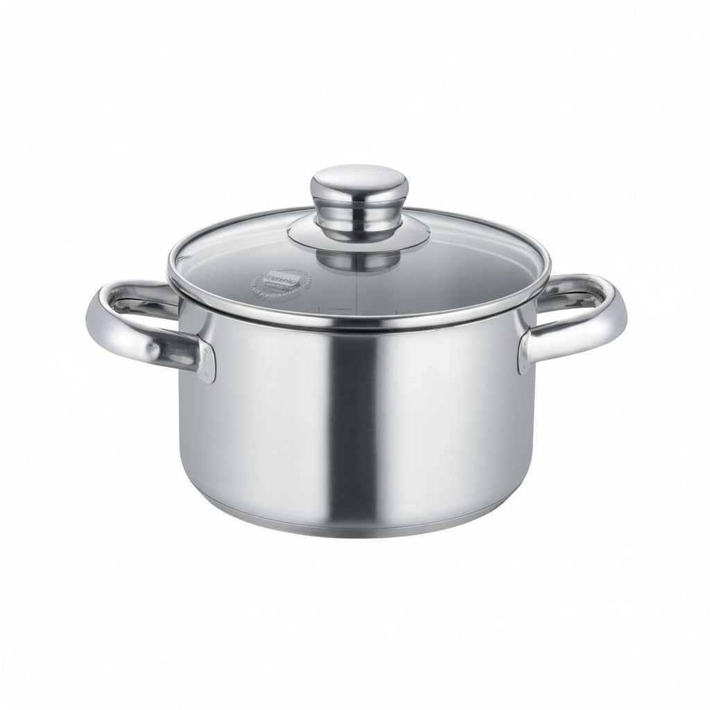 NEW ROMA KATLS AR VĀKU 16CM, 1.9L, NER.TĒR., STIKLS