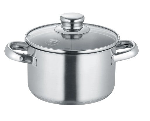 NEW ROMA KATLS AR VĀKU 16CM, 1.9L, NER.TĒR., STIKLS