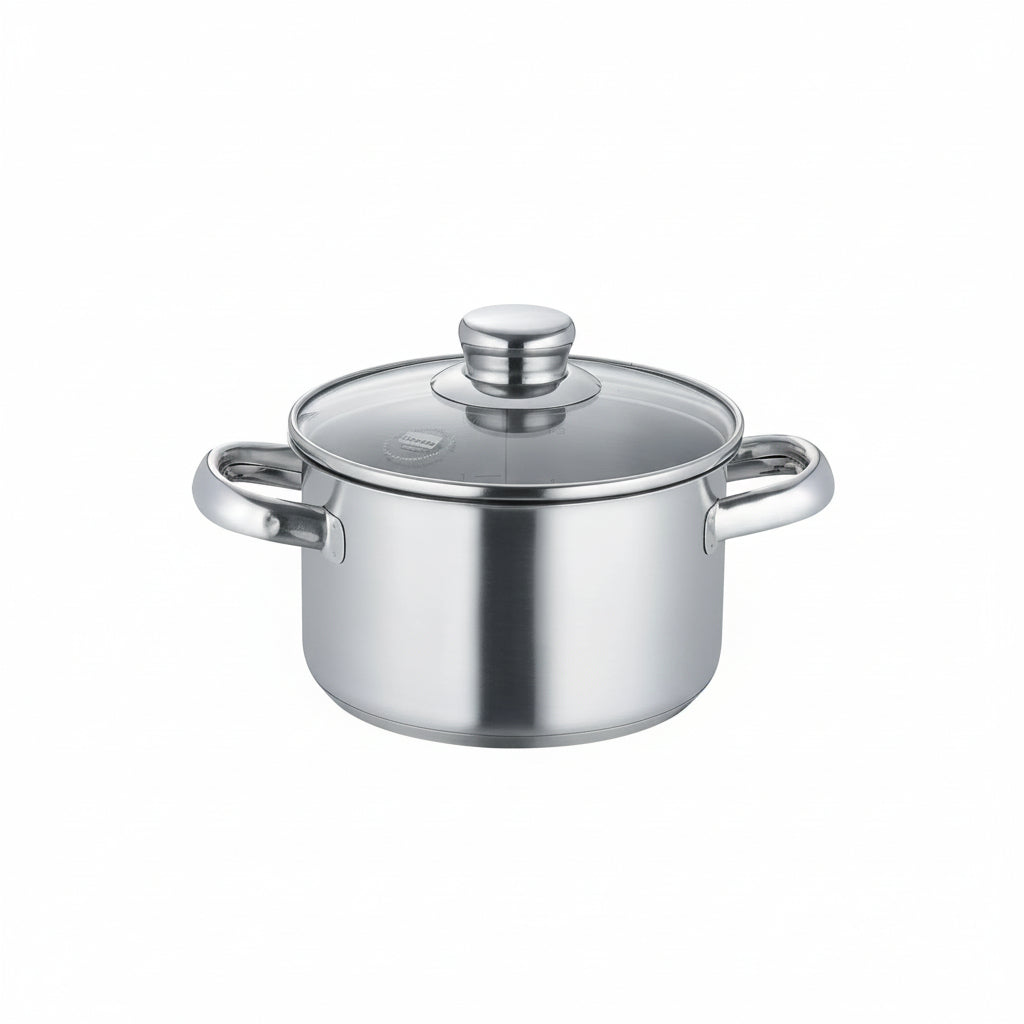 NEW ROMA KATLS AR VĀKU 20CM, 3.6L, NER.TĒR., STIKLS