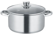 NEW ROMA KATLS AR VĀKU 24CM, 5.1L, NER.TĒR., STIKLS