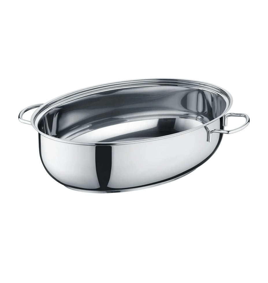 CEPEŠTRAUKS 7.7L, 38X25.5, AR STIKLA VĀKU, NER.TĒR., INDUKCIJAI