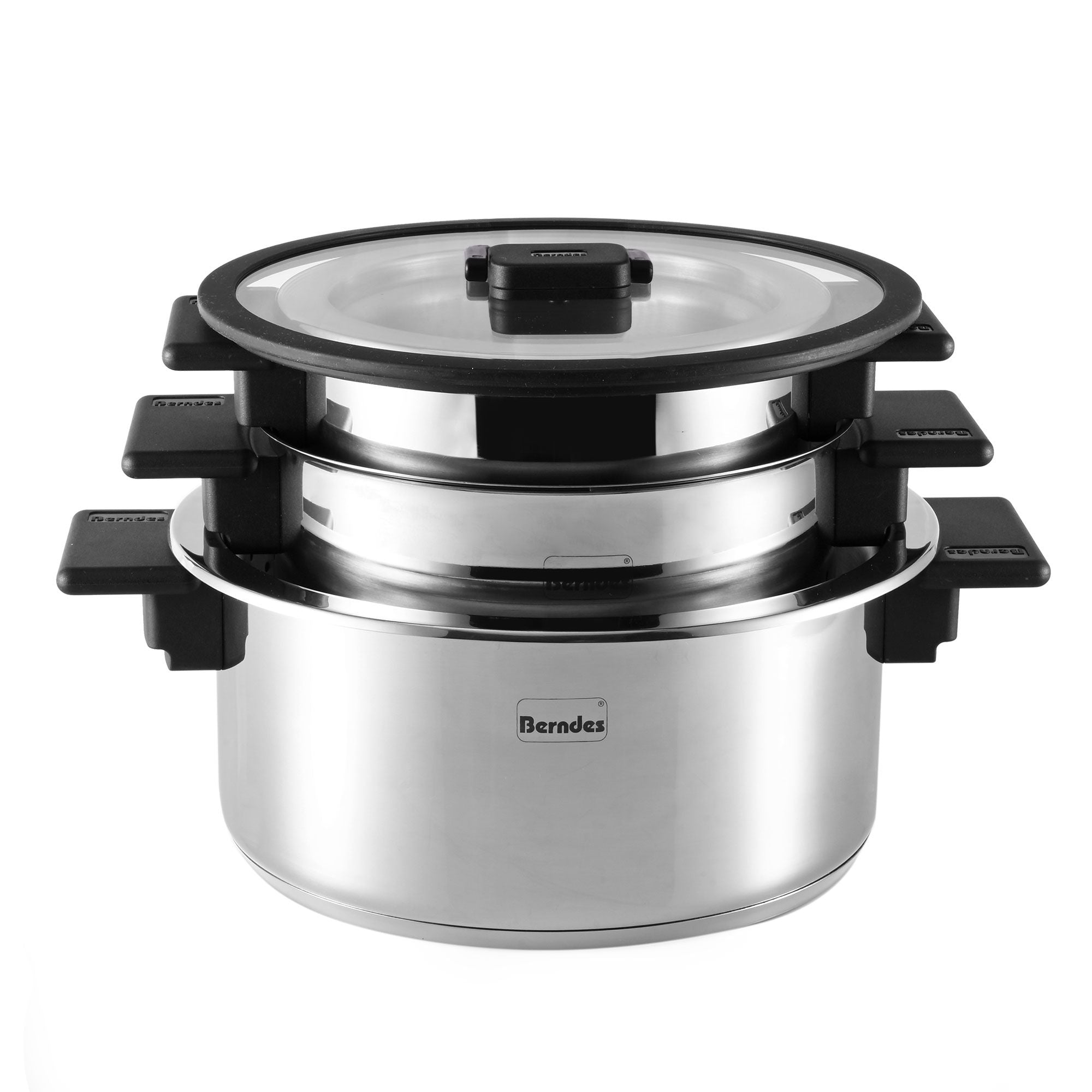 B.MIRACLE TRAUKU KOMPL. 5GAB, KATLI 18/20/24CM, BĻODA 14CM, TVAICĒŠANAS SIETS 22CM, SAVIETOJAMI, N/T