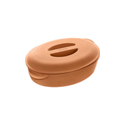 TERRACOTTA SAUTĒJAMAIS KATLS 4L, 33x22, IEKŠPUSĒ GLAZĒTS, AR NEGLAZĒTU VĀKU, KERAMIKA