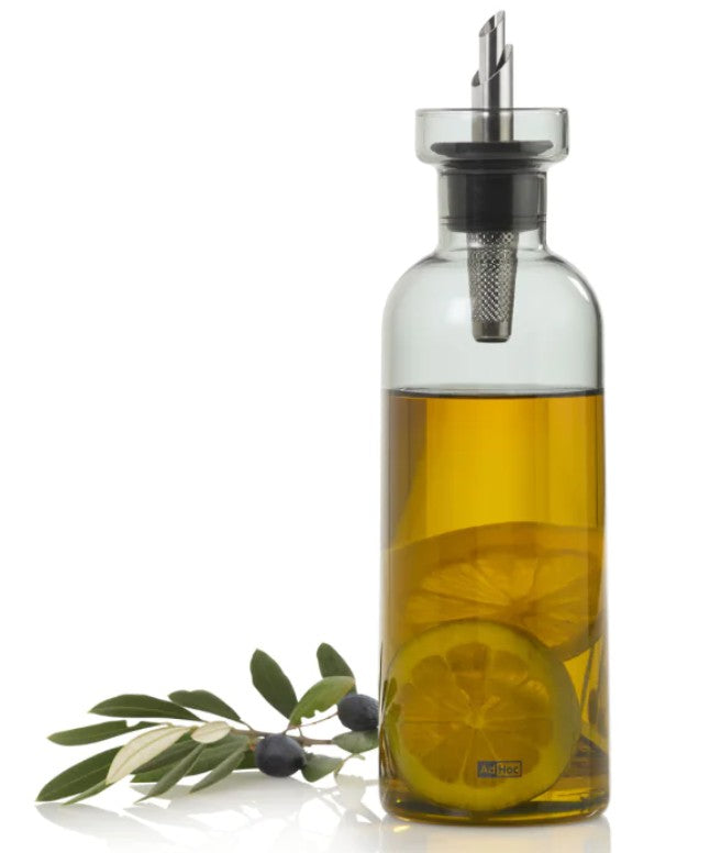 AROMA POUR EĻĻAS/ETIĶA PUDELE 500ML, H24.5CM, STIKLS/NER.TĒR.