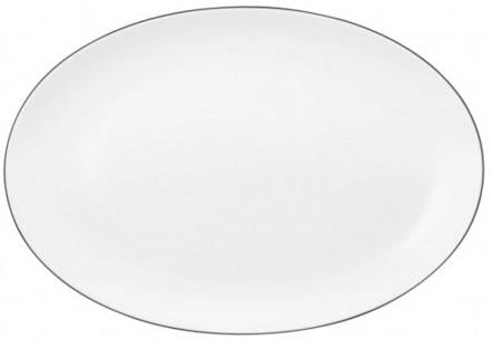 LIDO BLACK LINE SERVĒJAMAIS ŠĶĪVIS 35x24CM, OVĀLS