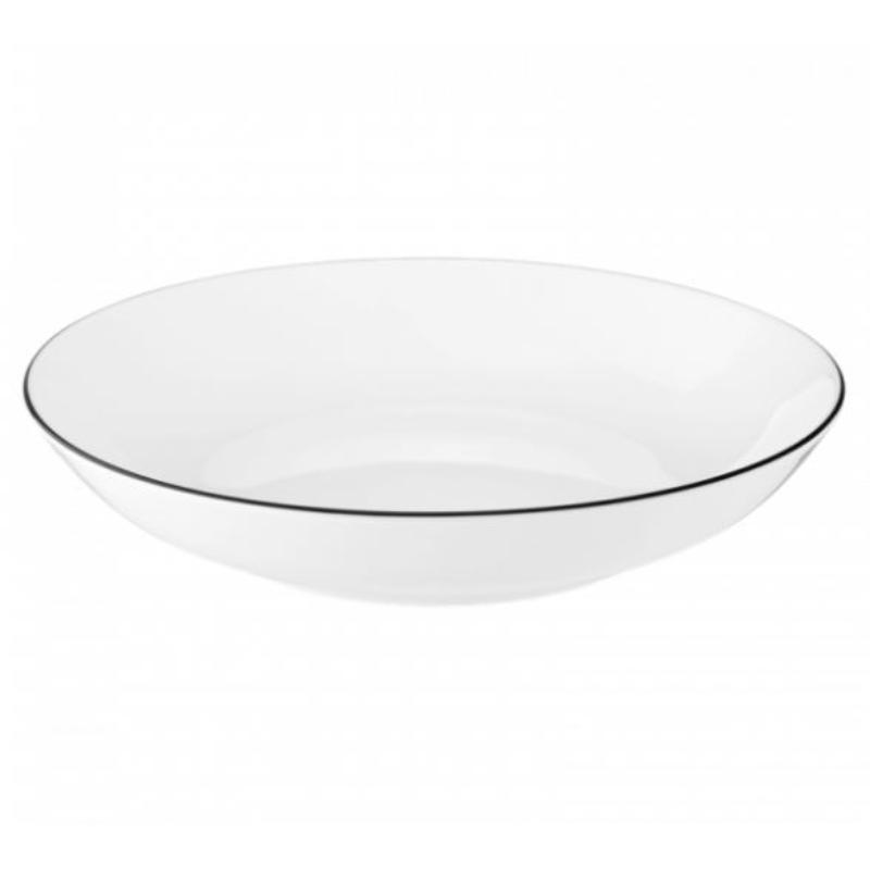 LIDO BLACK LINE PUSDIENU SERVĪZE 12PR, PORCELĀNS