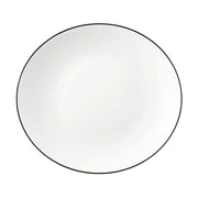 MODERN LIFE BLACK LINE OVĀLS ŠĶĪVIS 29CM, PORCELĀNS