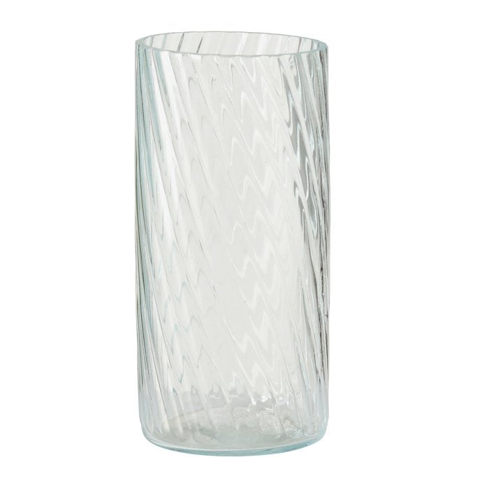 QUARTETT CAUSRPĪDĪGA STIKLA VĀZE 24CM, 4 VEIDI