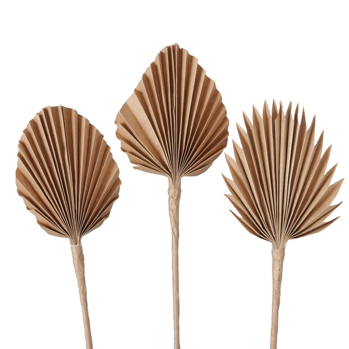 BEKIR DEKORATĪVA LAPA 47CM BRŪNA, PĀRSTRĀDĀTS PAPĪRS