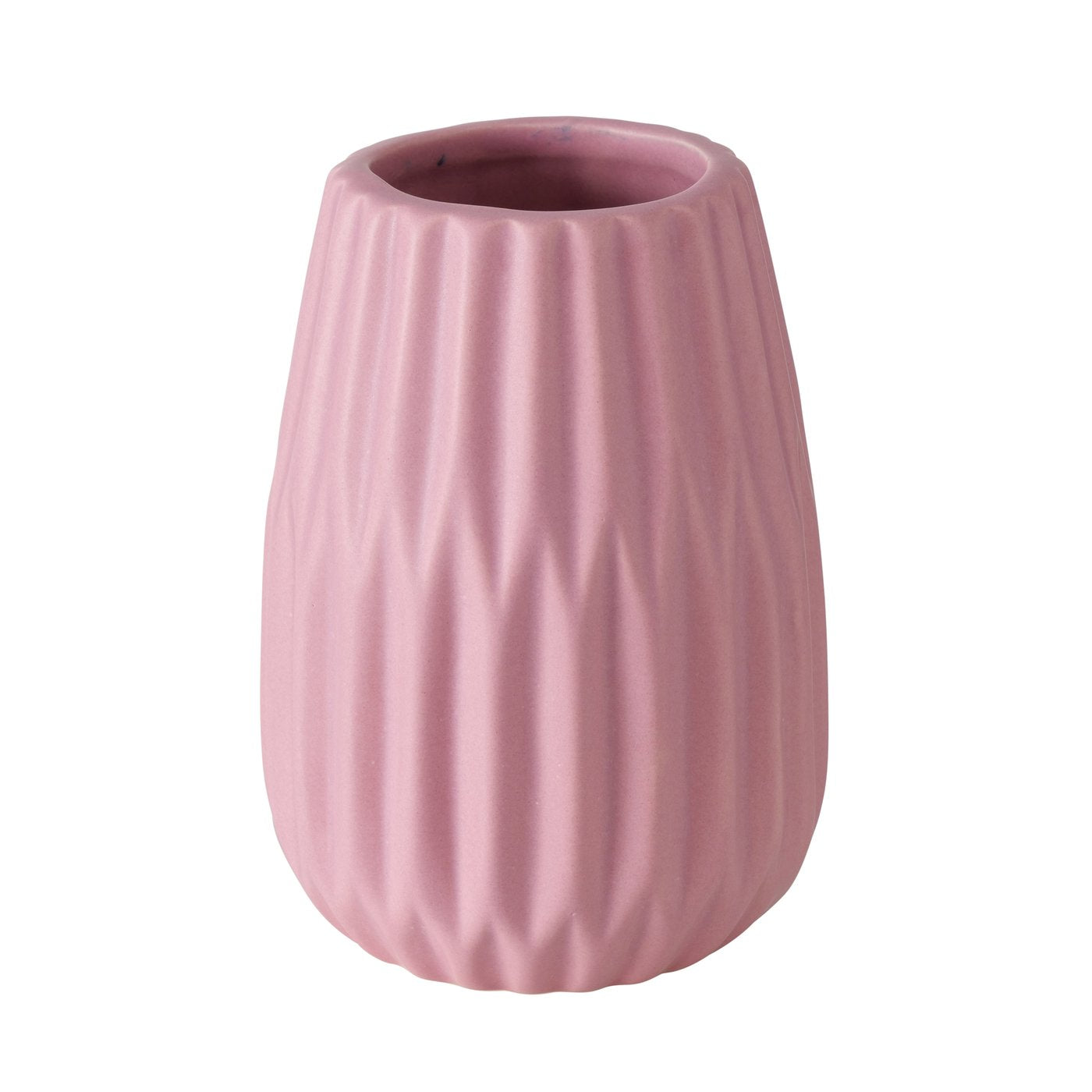 WILMA VĀZE H13CM 3 VEIDI, ROZĀ, KERAMIKA