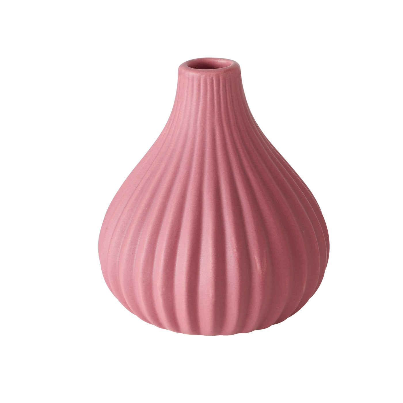 WILMA VĀZE H13CM 3 VEIDI, ROZĀ, KERAMIKA